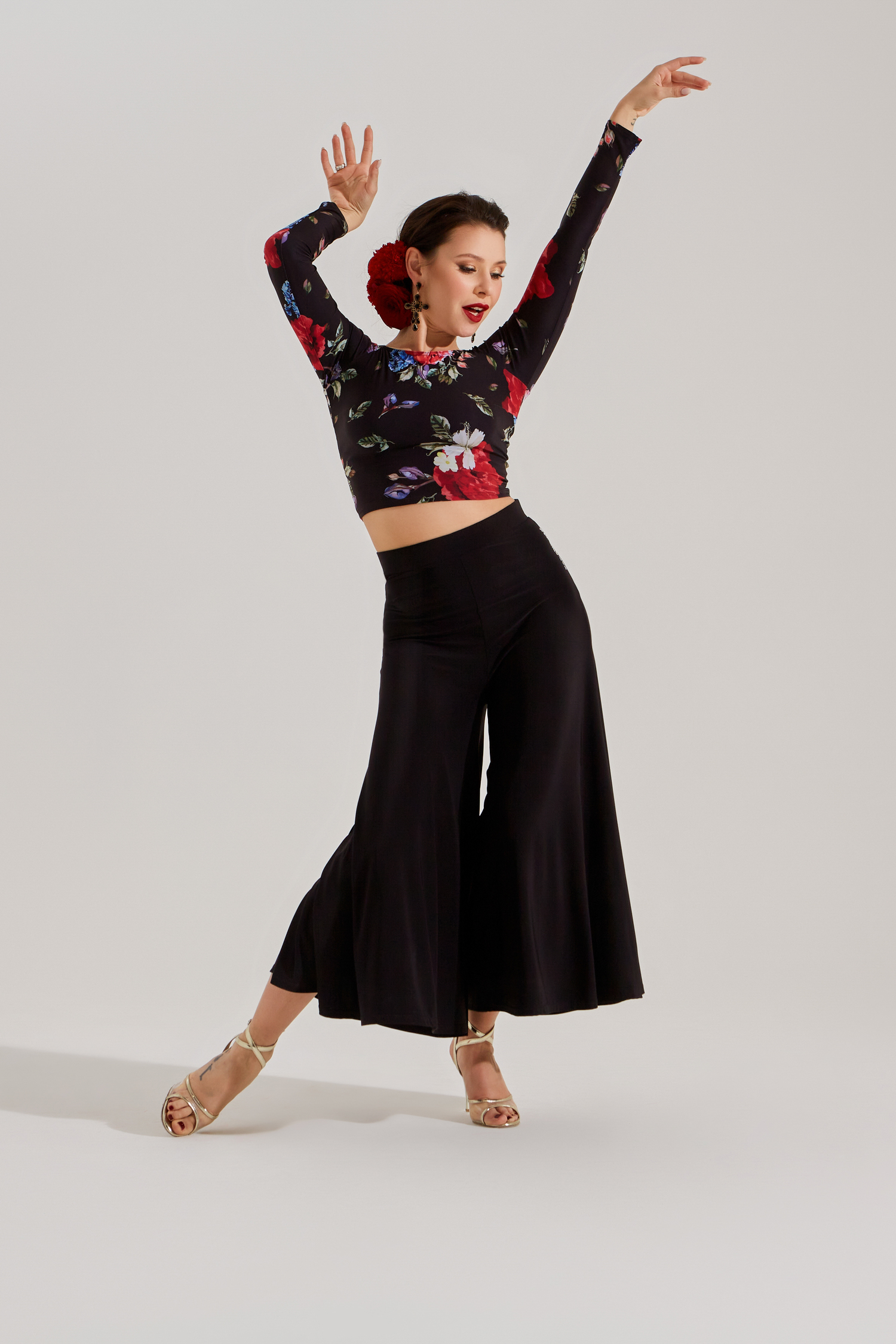 Юбка-брюки для танго (черный)