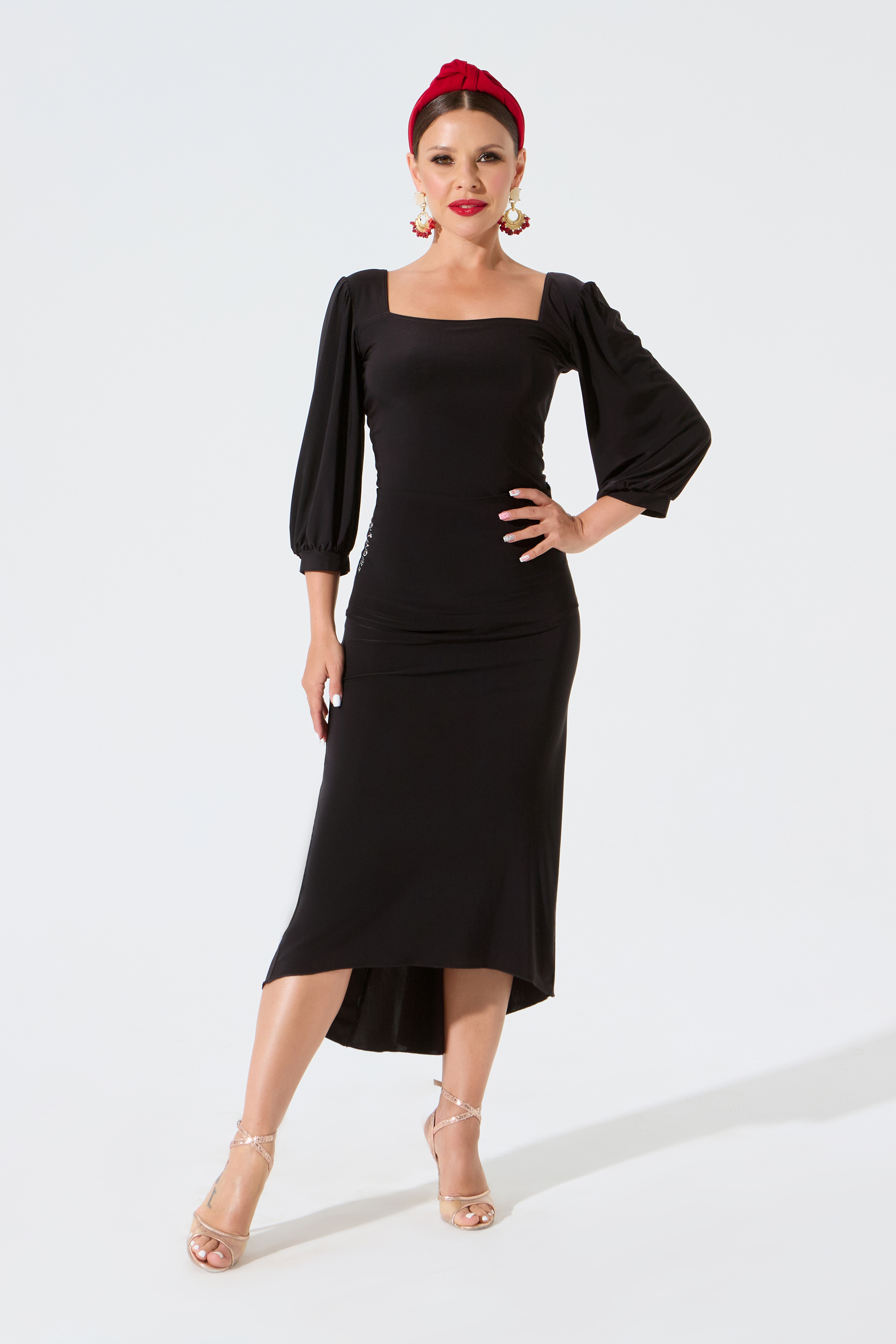 Юбка с клином (черный)