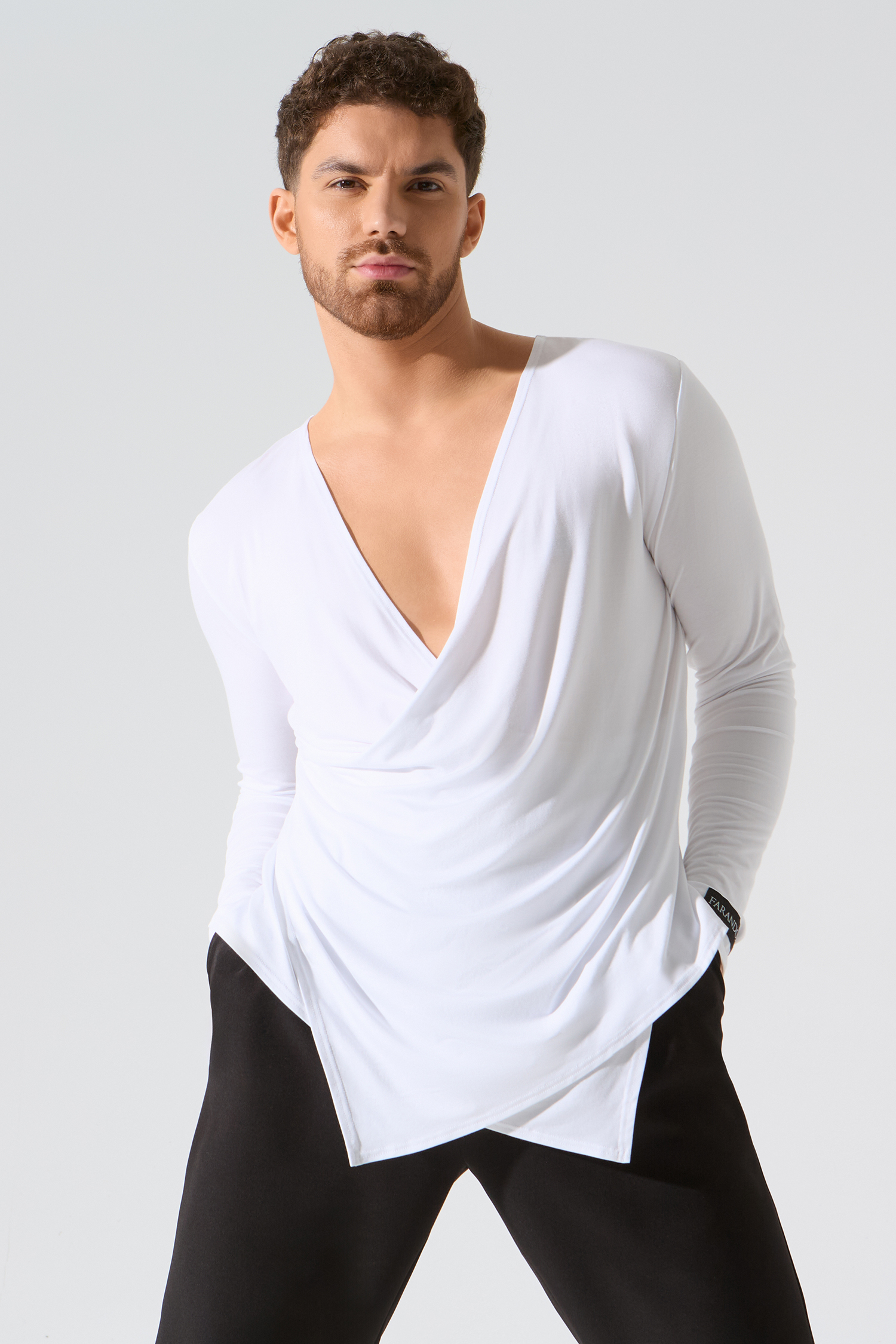 Кардиган мужской из бамбука (белый)