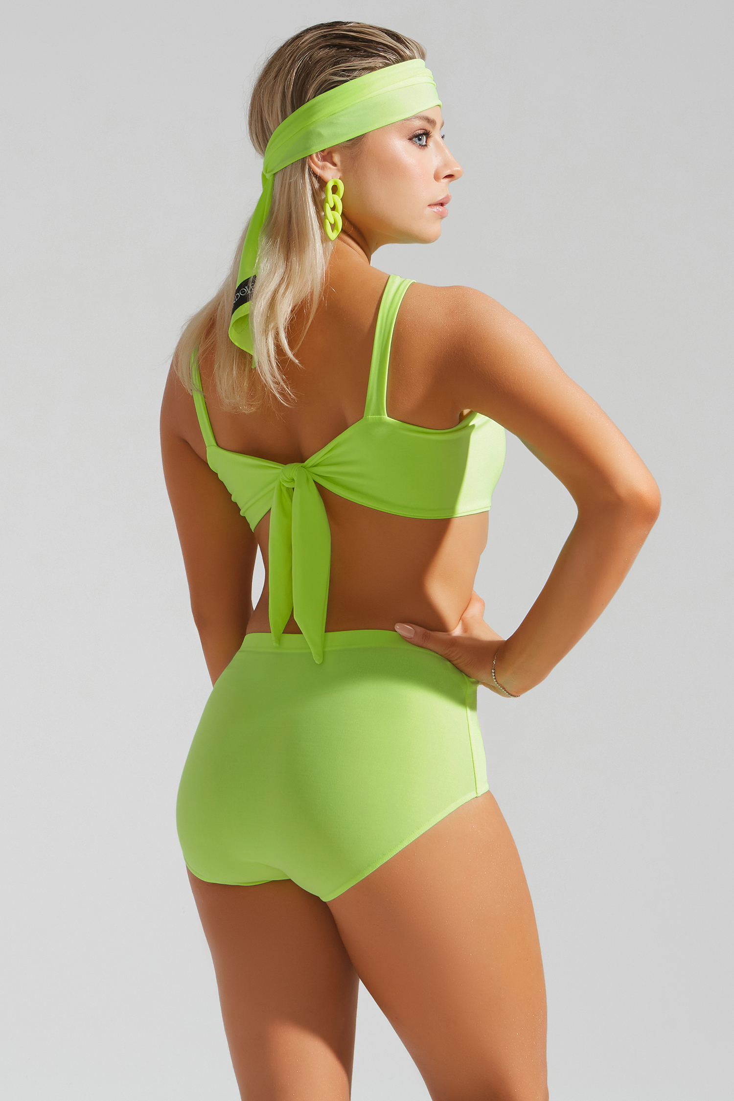 Повязка на голову (желто-зеленый неон)