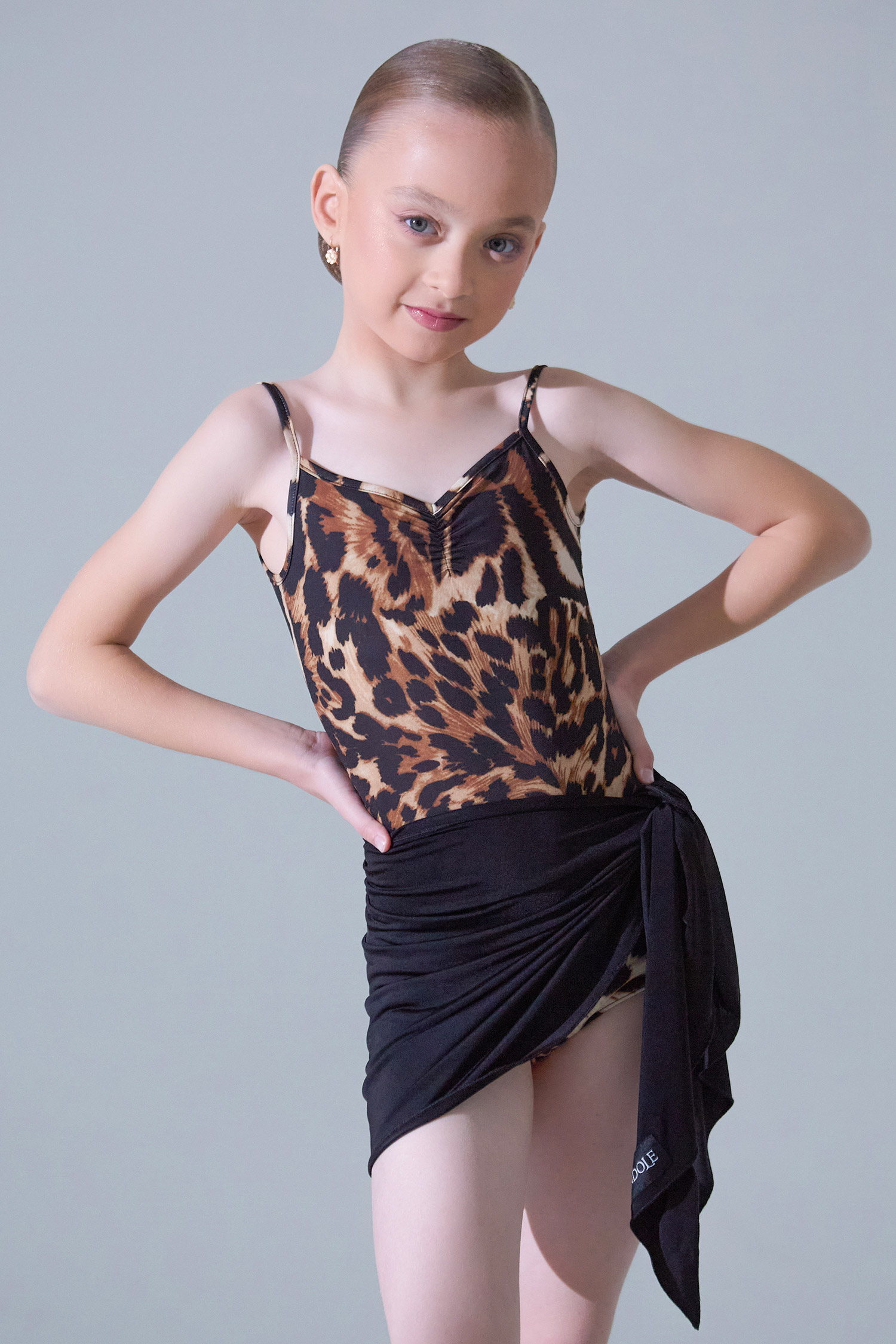 Платок с завязками детский (черный)