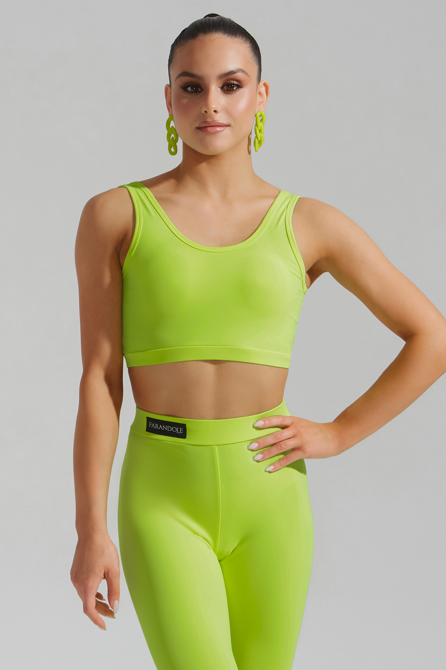 Топ-майка (желто-зеленый неон)