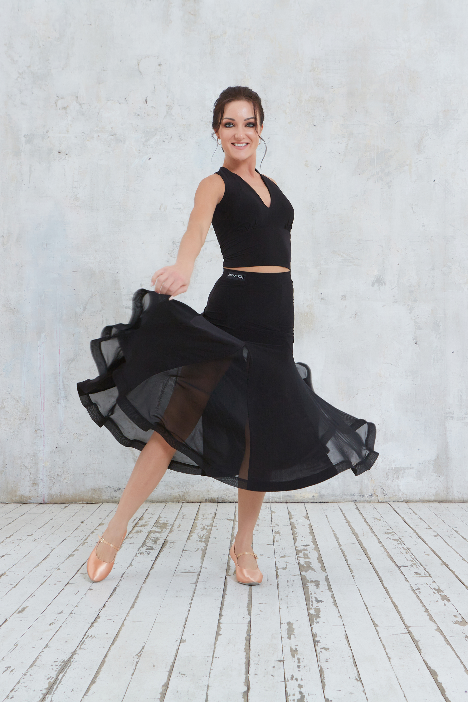 Юбка годе с клиньями и вшитым регилином